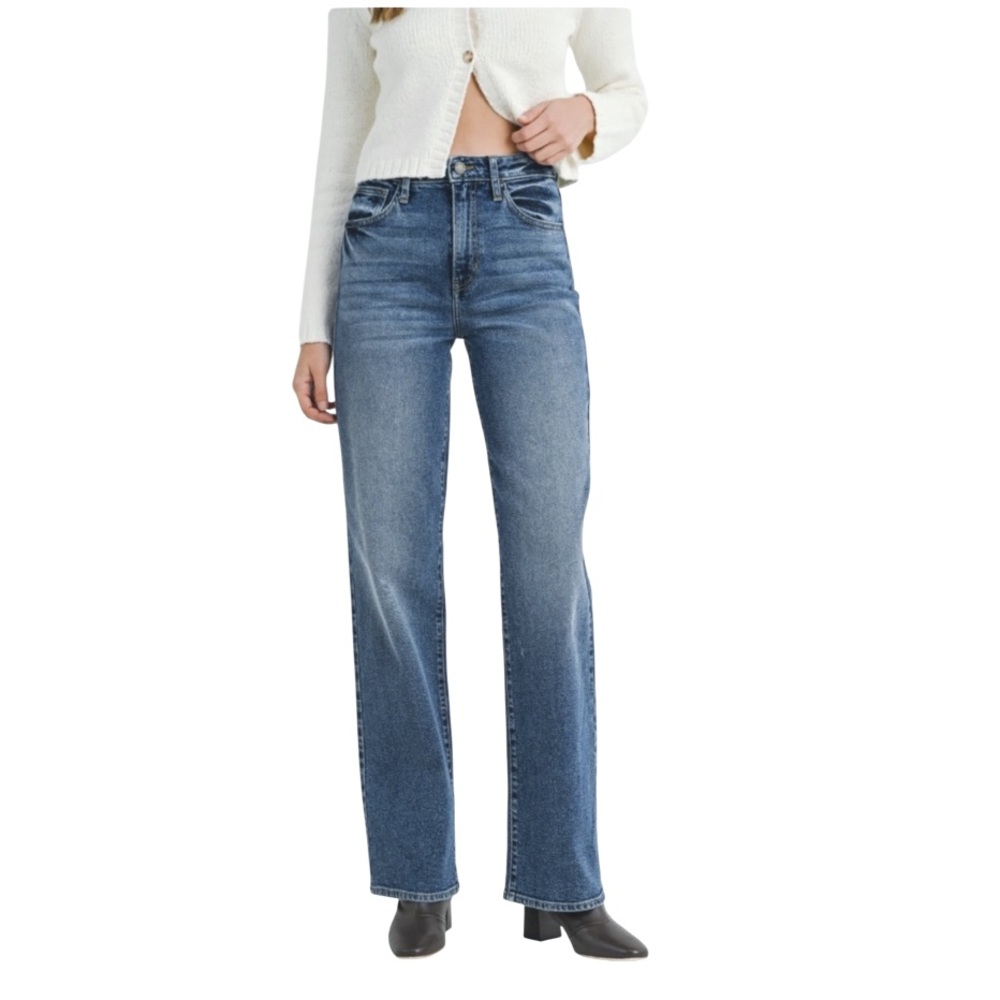 Habitual Reese Straight Leg Jeans Medium Wash Denim Women’s Jeans Size 28 - Picture 5 of 10